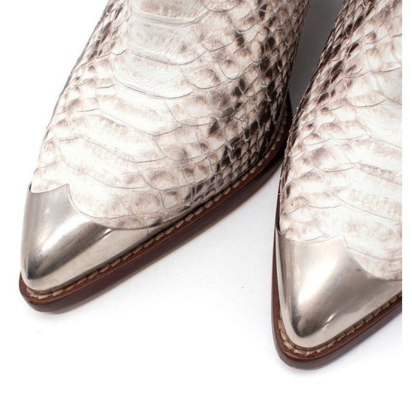 Isabel Marant Python Embossed Western Boots - Picture 3 of 14
